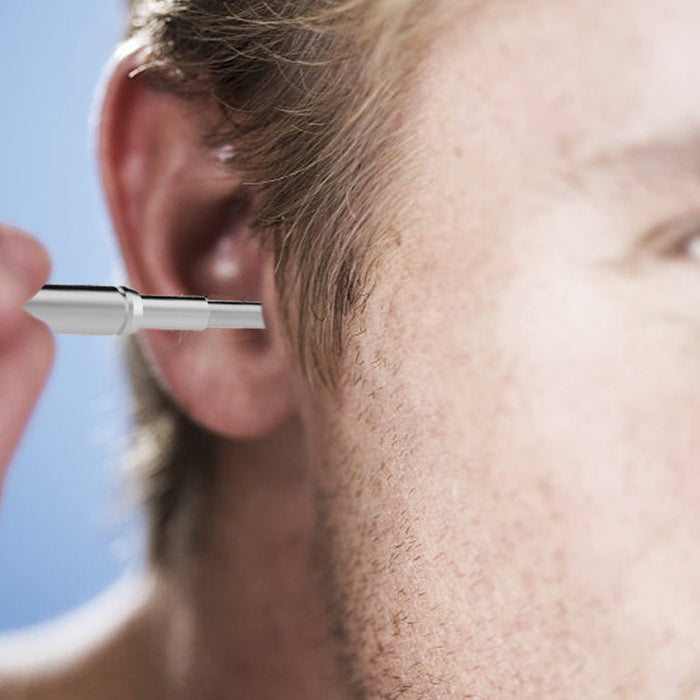 The process of inspection of ear light otoscope