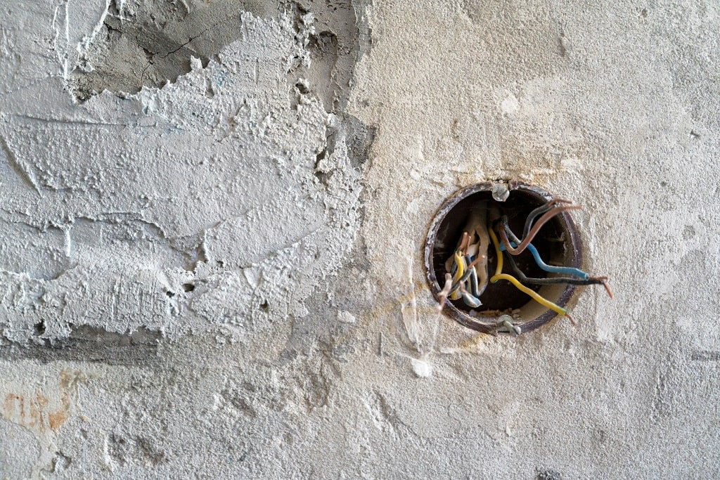 Why a camera to look inside walls is useful for running wires