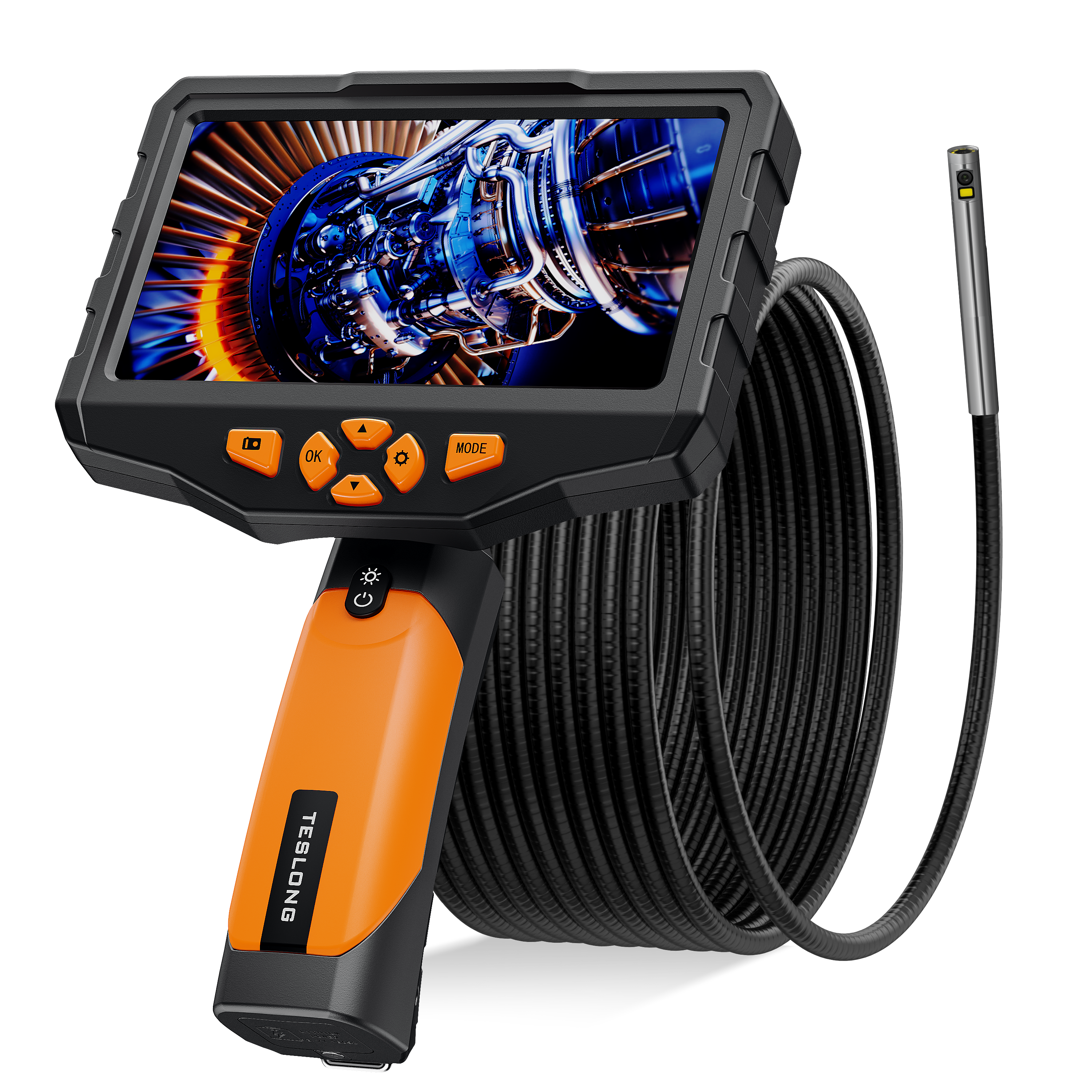 Rotating Inspection Camera 5-Inch Rotating Inspection Camera with IP67 — Teslong