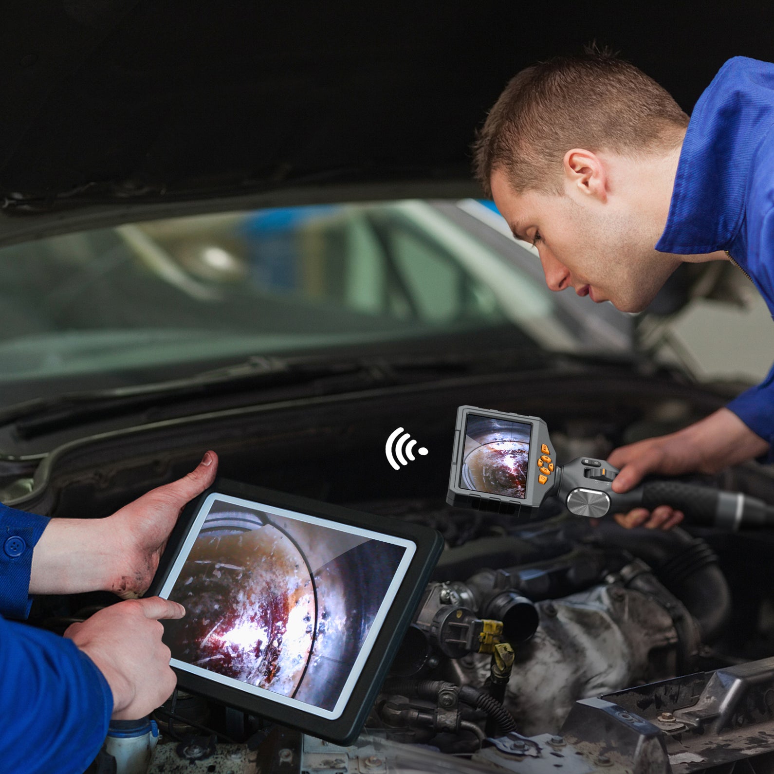 TD500 Pro Articulating Dual-Lens Inspection Camera | Teslong Flexible ...