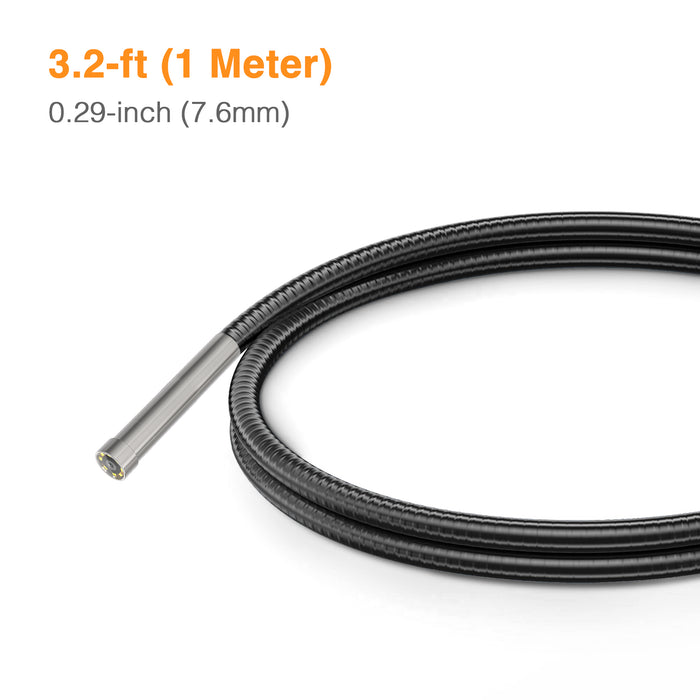 Single-Lens Flexible Inspection Camera Probes - 0.29 in (7.6 mm)