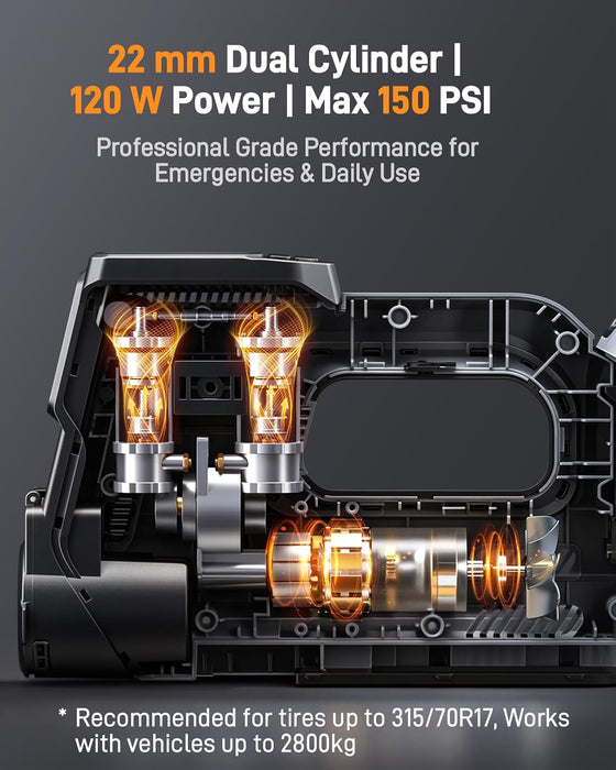 AC-W01 Portable Tire Inflator with 20V Battery