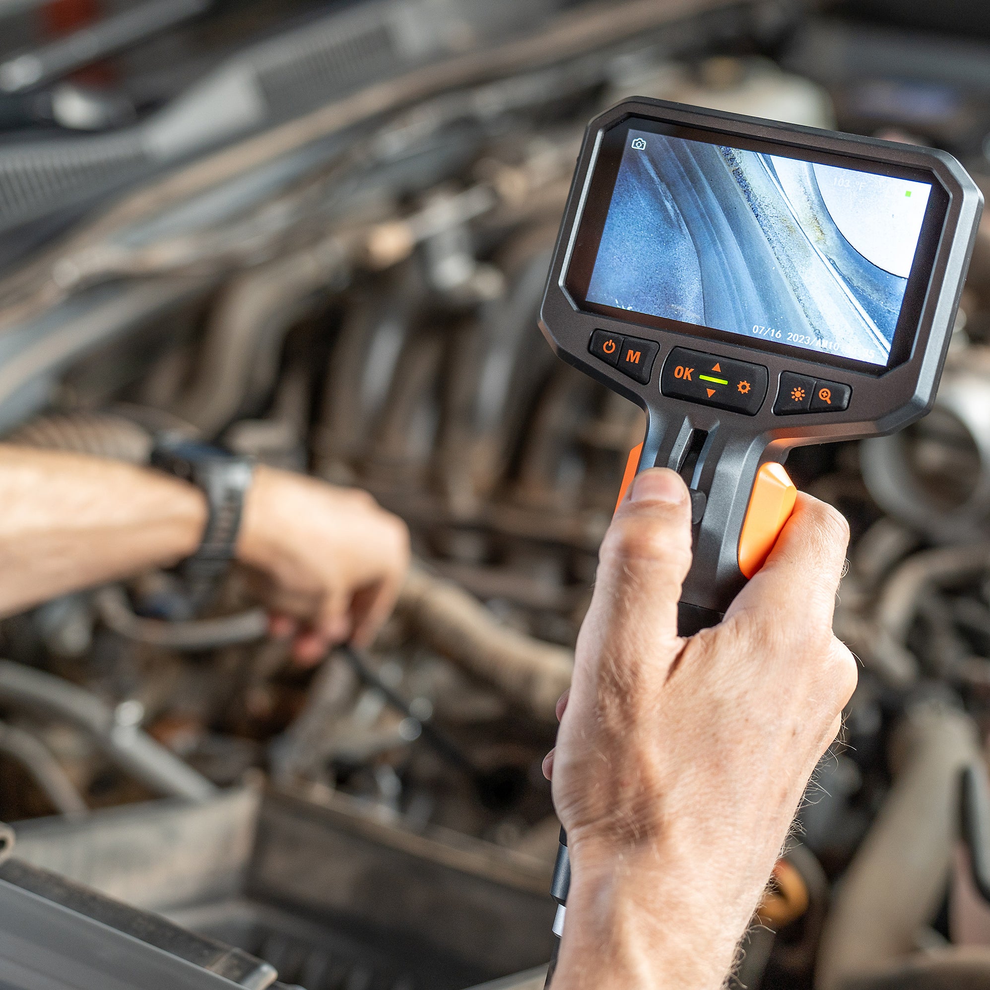 TD450s Articulating 8.5mm Dual-Lens Inspection Camera | Teslong