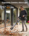 Teslong LB-L01 lightweight ergonomic leaf blower used for patio cleanup