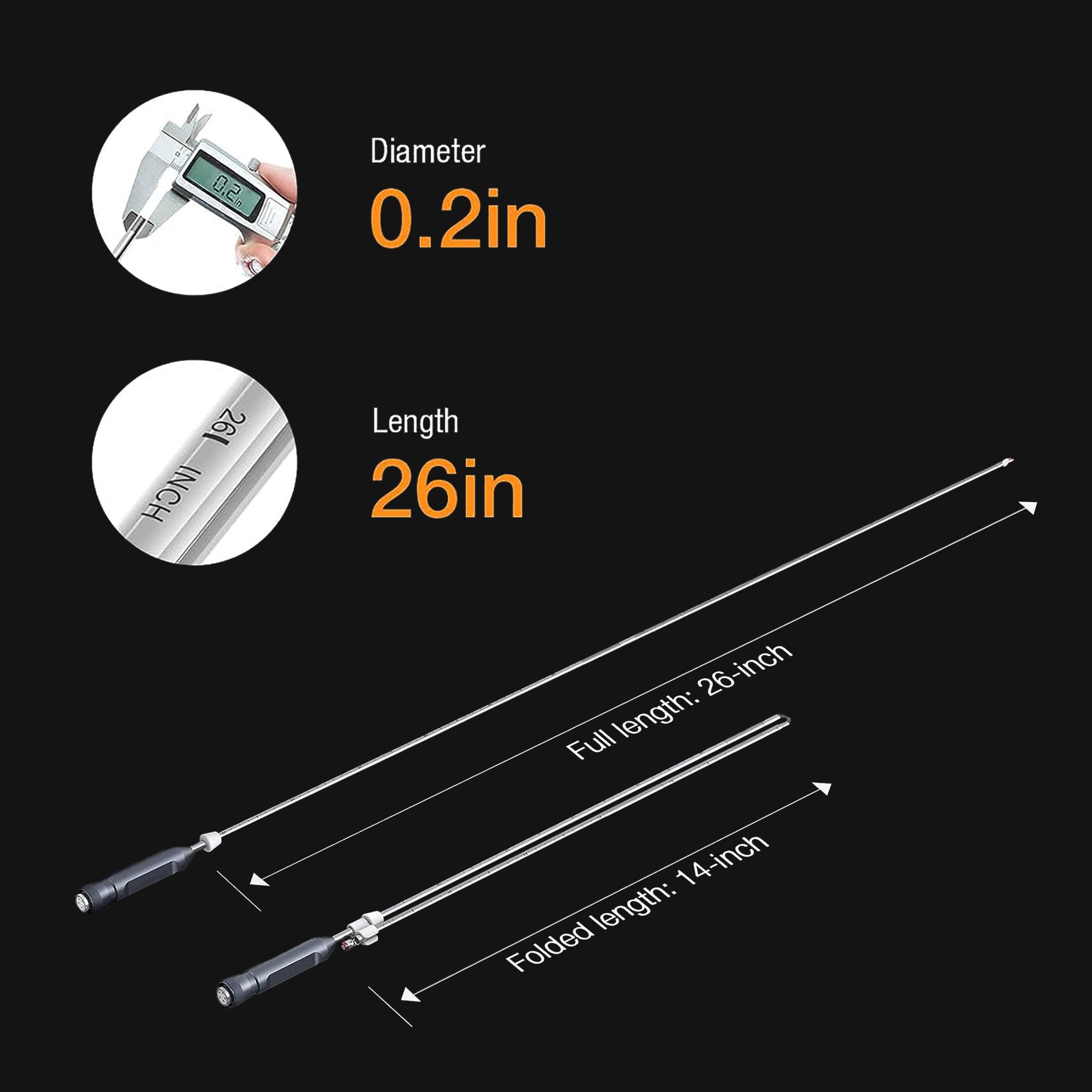 NTG200H Focus and Fold Rifle Borescope with 4.5-inch IPS Screen | Teslong