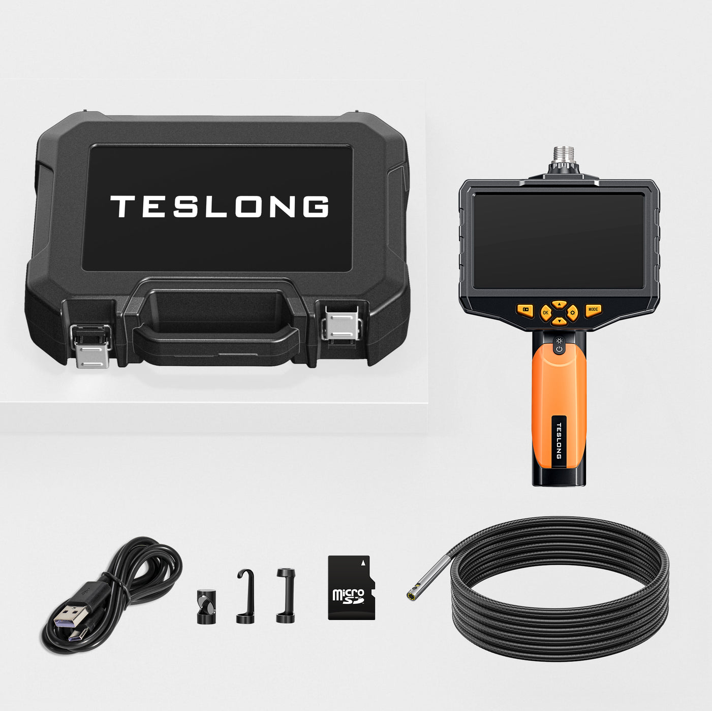 Rotating Inspection Camera 5-Inch Rotating Inspection Camera with IP67 — Teslong