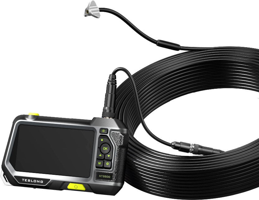 NTS500 50-foot Long Pro Plumbing Inspection Camera with 5-inch HD Screen