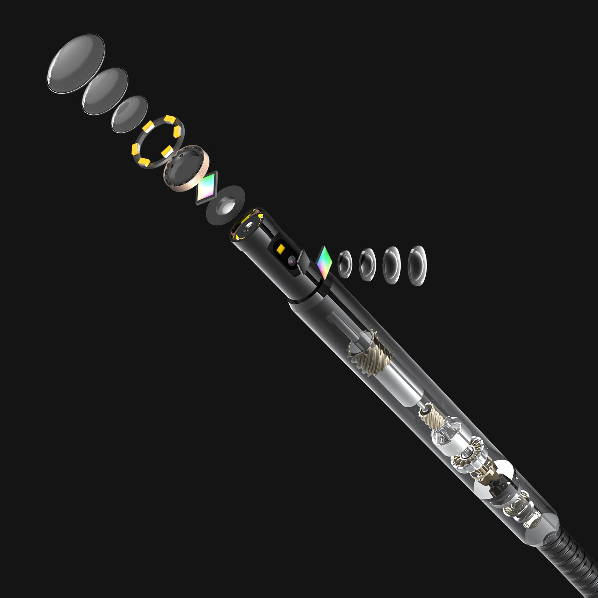 3 Lens Rotation NTS300: High Resolution Rotating Dual-Lens Inspection Camera | Teslong