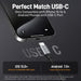 TD300 USB-C compatibility diagram for supported iPhone and Android devices