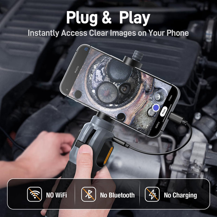 TD300 connected directly to a phone by USB-C without Wi-Fi or Bluetooth