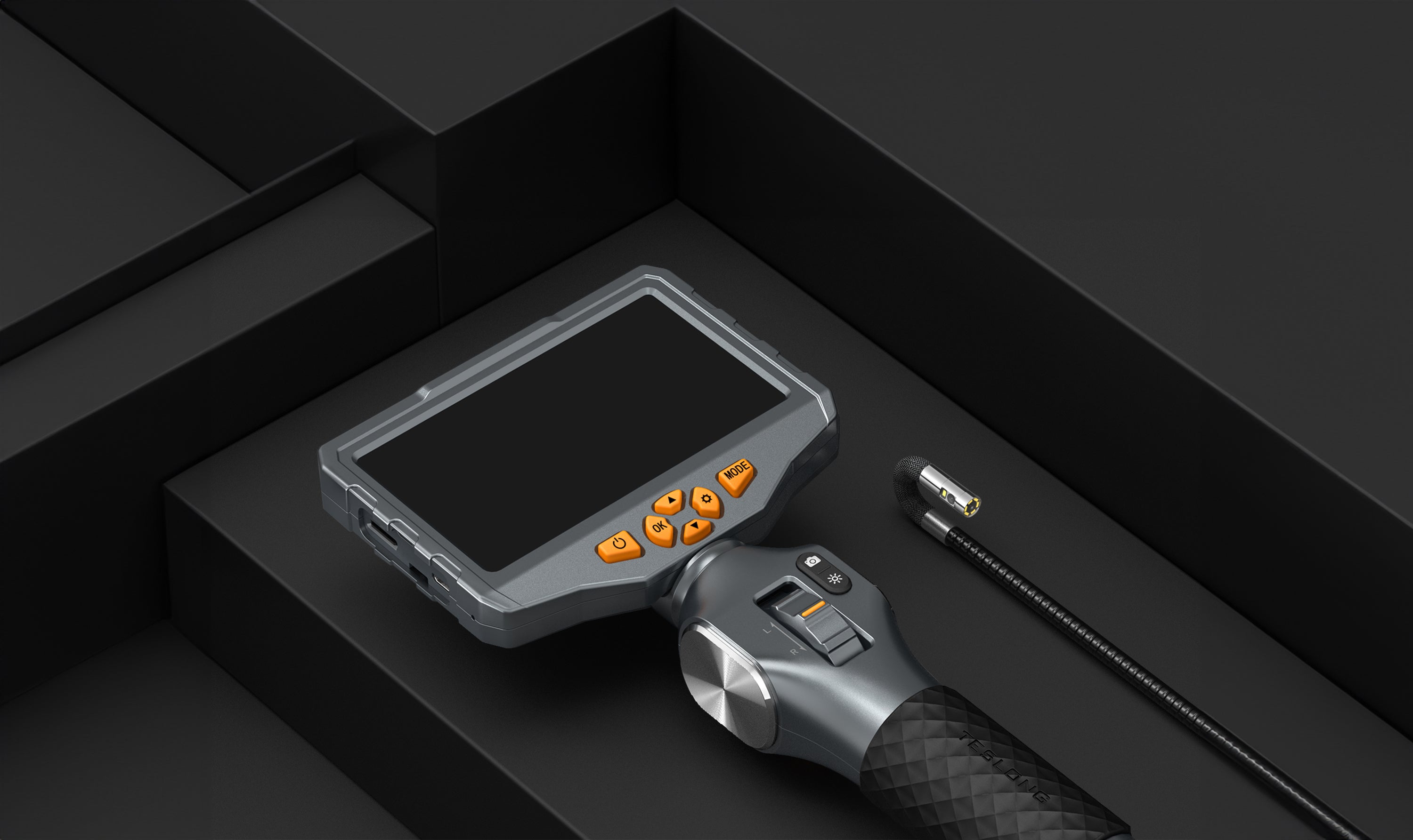Lens Inspection Mat TD500 Pro Articulating Dual-Lens Inspection Camera | Teslong Flexible ...
