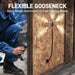 TF550 flexible gooseneck cable holding its shape inside a wall