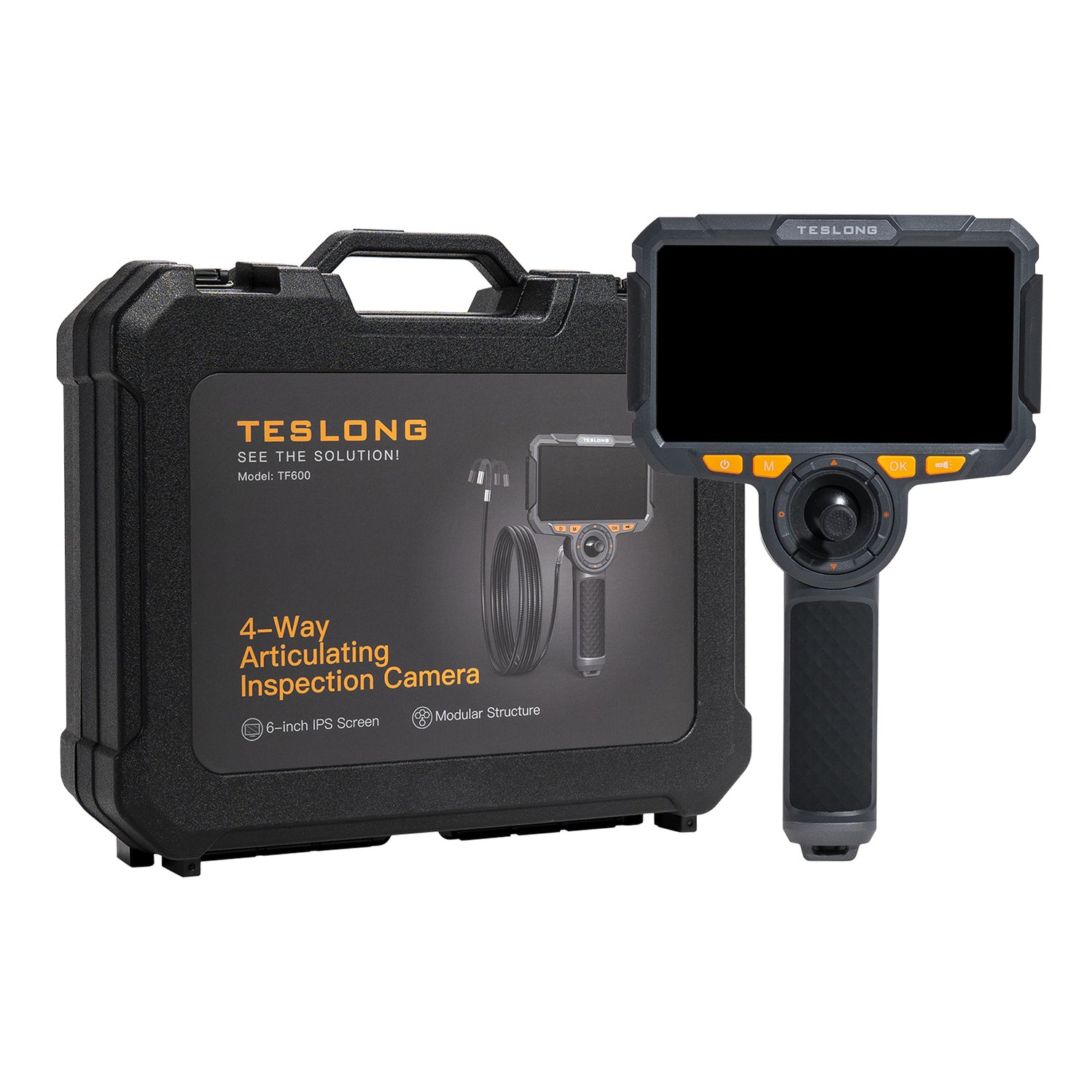 TF600 4-way Articulating Inspection Camera with Modular Design — Teslong