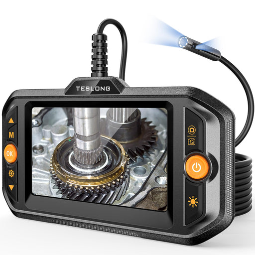 TS43 dual-lens borescope with integrated screen and camera probe