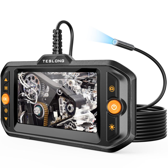 TS43 single-lens borescope with 4.3-inch screen and 5 m probe cable