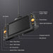 TS43 display buttons, charging port and microSD card slot