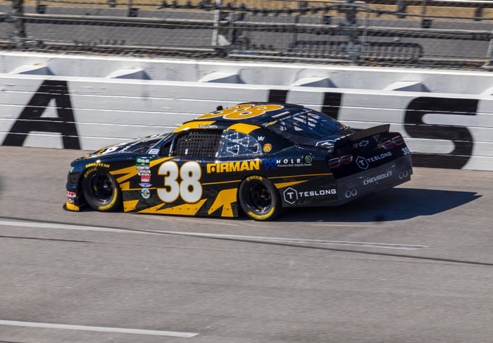 Patrick Emerling in the No. 38 Chevrolet during qualifying at Talladega, October 24, 2026 · Photo: LyleOnTrack