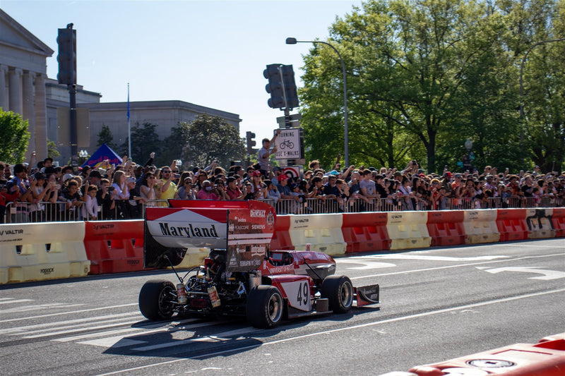 Team archive — Terps Racing in motion at a public demonstration