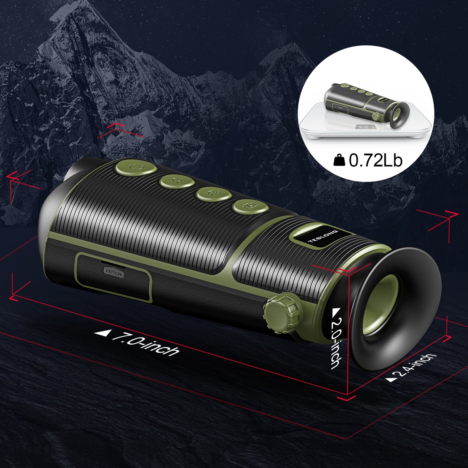 TTS260 Night Vision Thermal Imaging Monocular Teslong