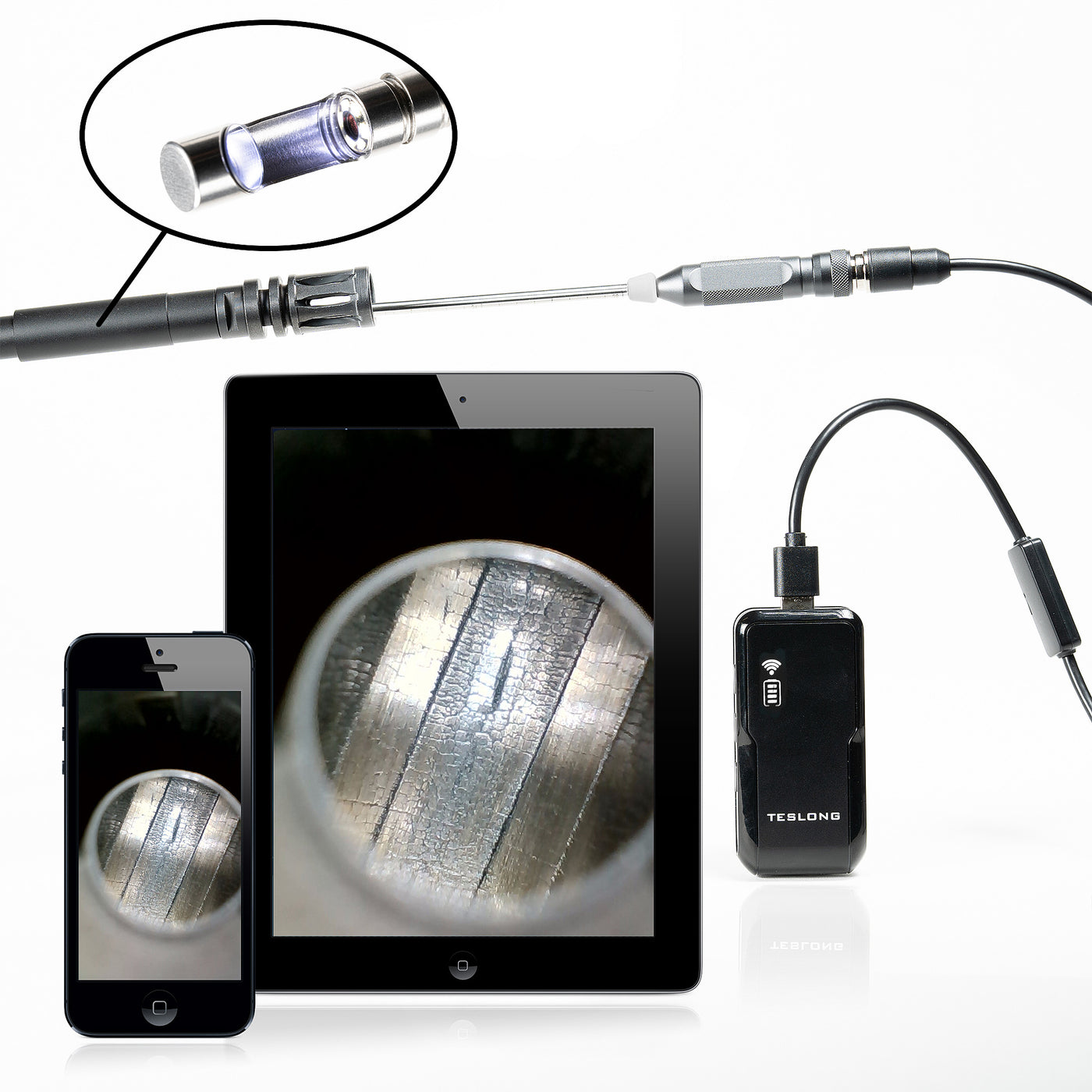 NTG150HW 26inch Rigid Borescope with WiFi Teslong