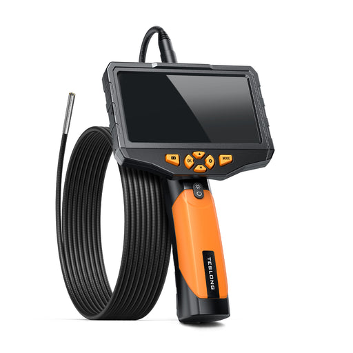 Industrial endoscope single-lens inspection camera 1080P HD snake camera  4.3-inch screen 360° adjustable lens 8.5mm cable with 32G memory card 3m